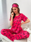 Atishi love heart printed night suit