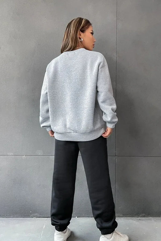 Grey BROOKLYN Printed 2 Pieces Co-Ord Sets For Women