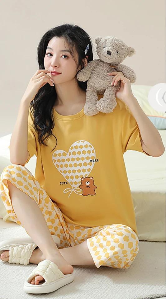 CUTE BEAR PRINTED NIGHT SUIT