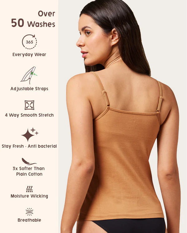 Camisole-Soft Cotton Stretch Combo pack of 3