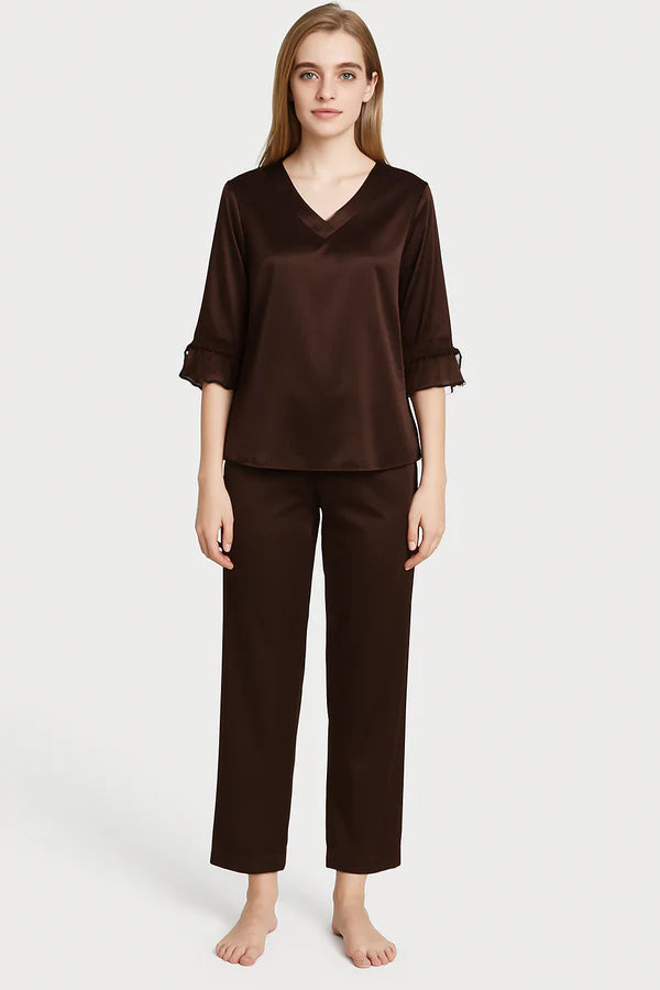 Silk Netribbon Dark Brown