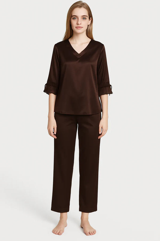Silk Netribbon Dark Brown