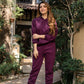 Purple Tracksuit with warm hoodie and pant