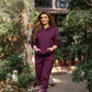 Purple Tracksuit with warm hoodie and pant