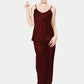 CAMI SILK - MAROON