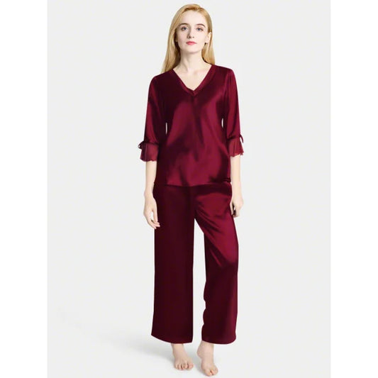 Silk Netribbon Maroon