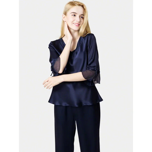 Silk Netribbon Navy Blue