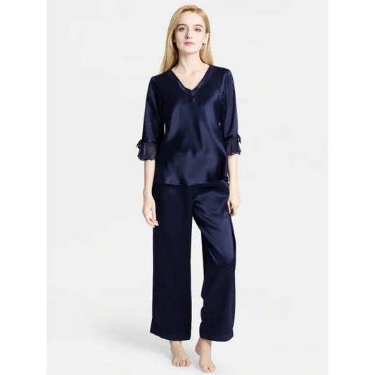 Silk Netribbon Navy Blue