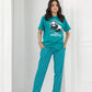 Never Give Up Printed Night Suit