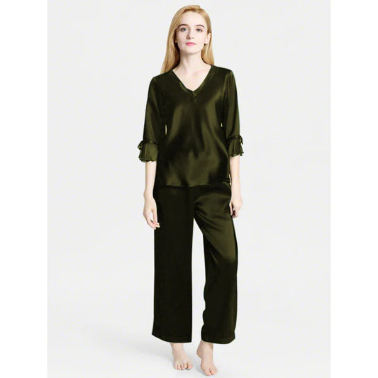 Silk Netribbon Olive Green