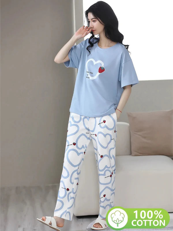 SOFT COTTON PJ SUIT- P11
