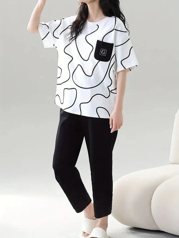 SOFT COTTON PJ SUIT- P13