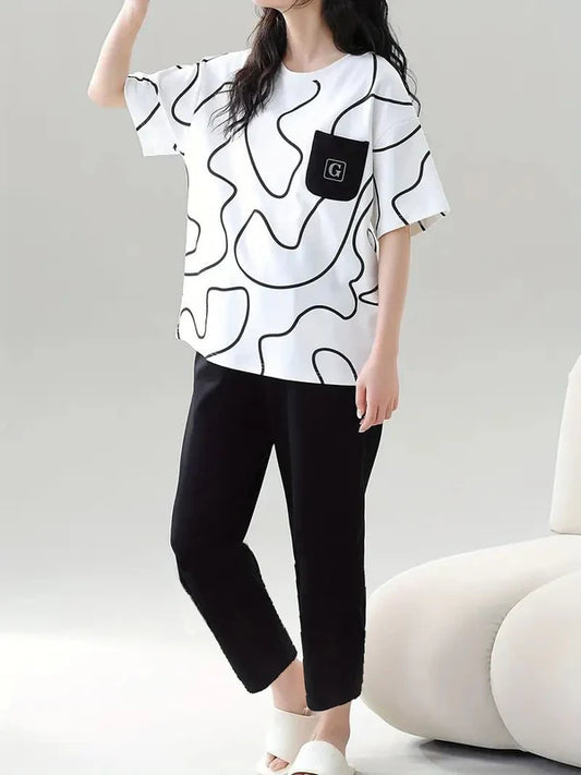 SOFT COTTON PJ SUIT- P13