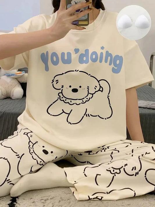 SOFT COTTON PJ SUIT- P15