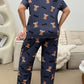 Teddy Bear Printed Night Suit