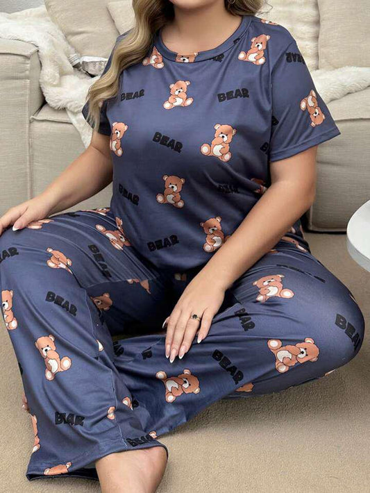 Teddy Bear Printed Night Suit