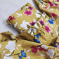 MICRO POLO COTTON- 2 PIECE-Beige With Flowers