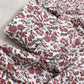 MICRO POLO COTTON- 2 PIECE-Red Flowers