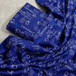 MICRO POLO COTTON- 2 PIECE-Blue With CK Print