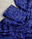 MICRO POLO COTTON- 2 PIECE-Blue With CK Print