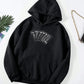 Black Cards Embroided Hoodie