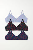 Stylish Cotton Printed Bra Set | 3-Pack