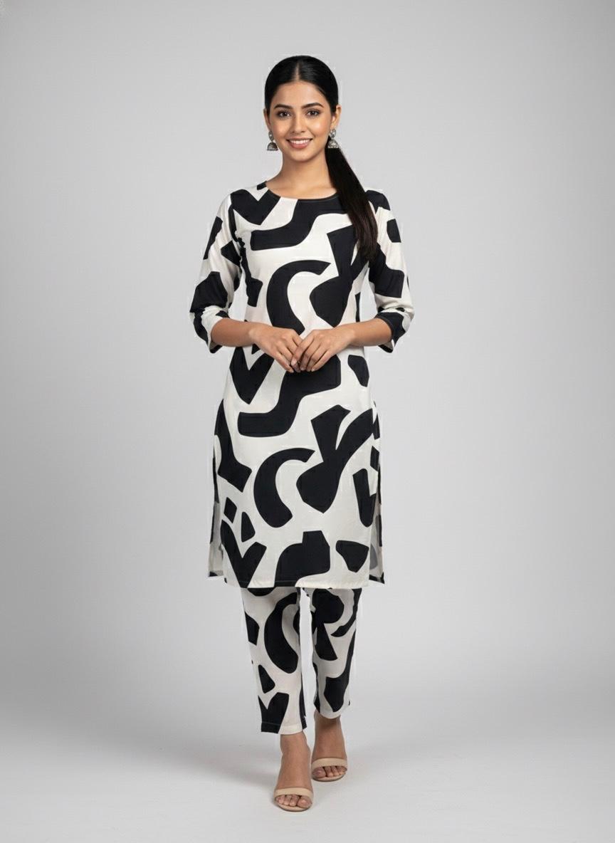 Black and White Boski Linen