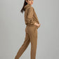 Camel Brown Tracksuit with warm hoodie and pant