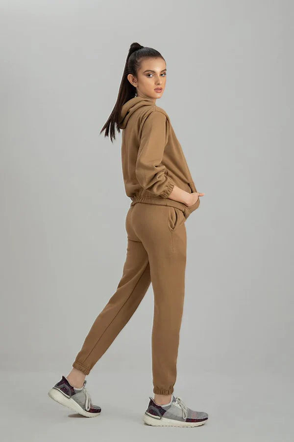 Camel Brown Tracksuit with warm hoodie and pant