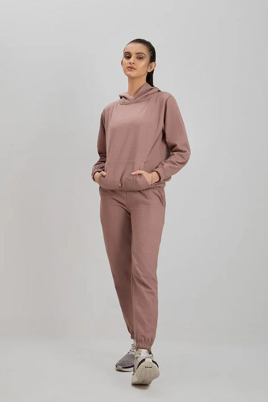 Pink Tracksuit with warm hoodie and pant