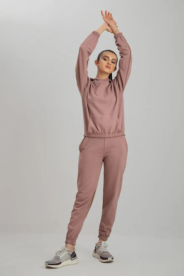 Pink Tracksuit with warm hoodie and pant