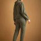 Olive Green Tracksuit with warm hoodie and pant