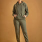 Olive Green Tracksuit with warm hoodie and pant