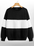 Zebra Color Block Sweatshirt