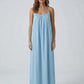 STUNNING BACKLESS MAXI DRESS - SKYBLUE