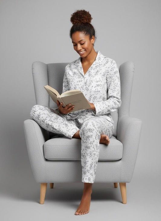 White Floral 100% Cotton