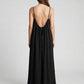 STUNNING BACKLESS MAXI DRESS - BLACK