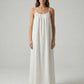 STUNNING BACKLESS MAXI DRESS - WHITE