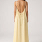 STUNNING BACKLESS MAXI DRESS - BUTTER