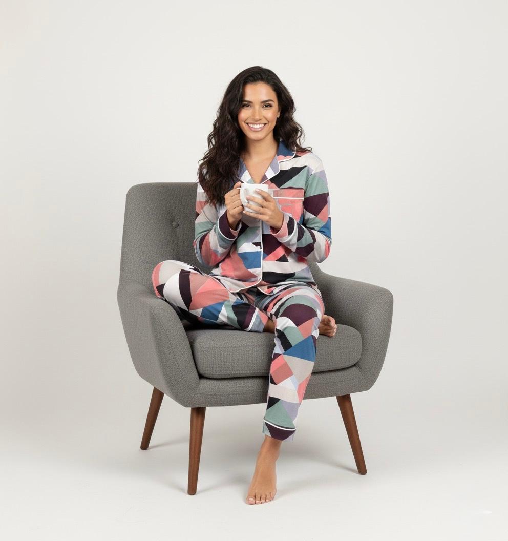 Rainbow Printed Boski Linen