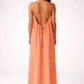 STUNNING BACKLESS MAXI DRESS - DUSTYROSE