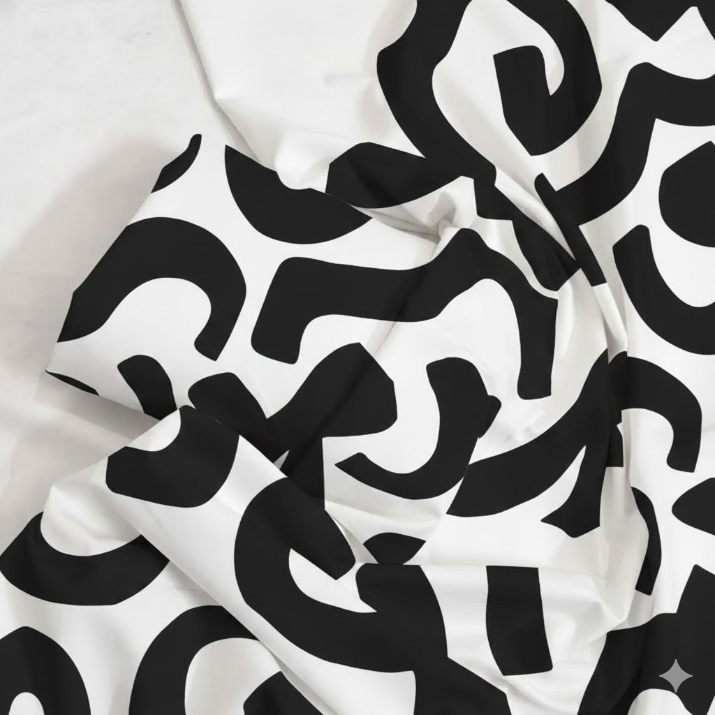 Black and White Boski Linen