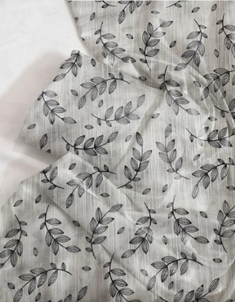 White Floral 100% Cotton